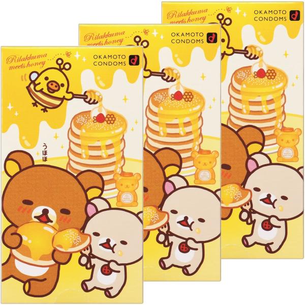 リラックマ コンドーム(10個入り)×3個セット メール便送料無料 :so-yumail-4547691734242set3:くすりの勉強堂 通販 オカモト リラックマコンドーム ラブラブほっとゼリー 10個入 3個セット