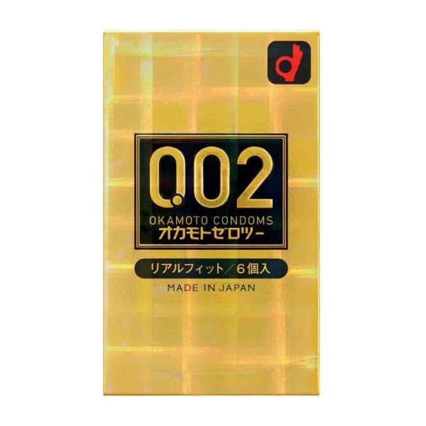 オカモト002(ゼロツー) リアルフィット　(6コ入) メール便送料無料