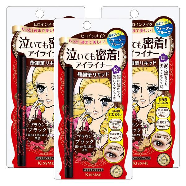 特徴： ●新処方のスーパーキープポリマー配合で、涙・水・皮脂を徹底的にガードし、にじみやはがれに強く目頭から目尻まできれいなラインを長時間キープします。 ●誰でも描きやすい！0.1mmの極細筆。細いラインも目尻のハネも簡単に出来ます。 ●目...