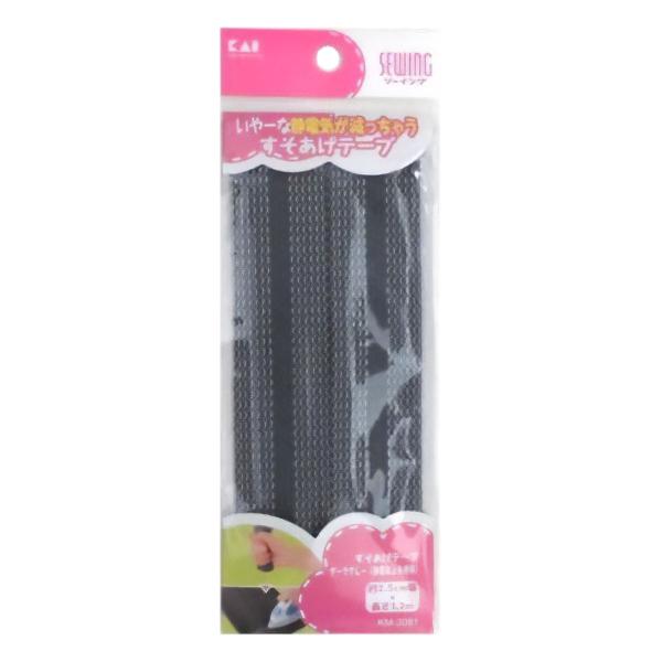 特徴： ●静電防止糸使用すそあげテープ。アイロンで簡単に接着できます。 ●スカート、スラックスやカーテンなどのサイズ直しに適しています。 ●ドライクリーニング、水洗いができます。 ●カラー：ダークグレー  使用方法： (1)テープは必要分よ...