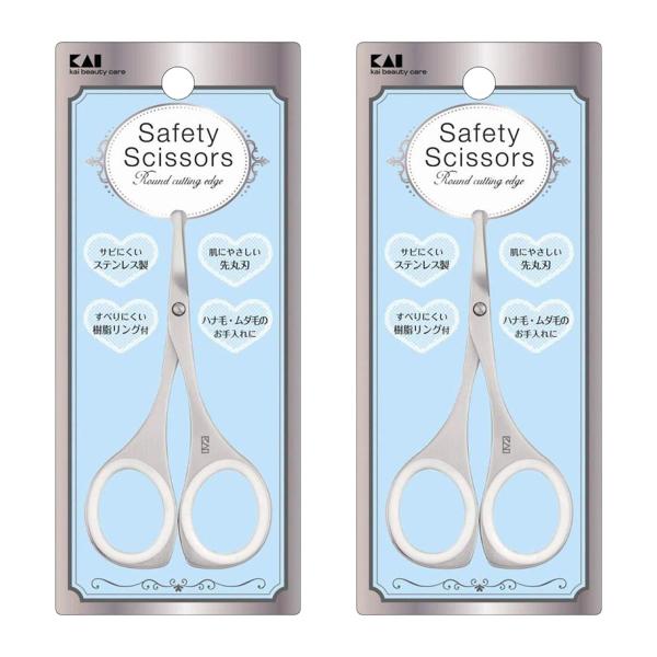 商品特徴・女性向けの指穴サイズで、すべりにくい樹脂リングを装着したオール金属の鼻毛用ハサミです。・肌に優しい先丸刃。・サビにくいステンレス製です。