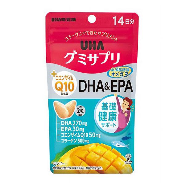 味覚糖 UHAグミサプリ CoQ10+DHA&amp;EPA 28粒 サプリメント