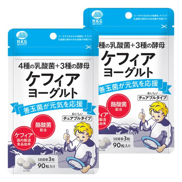 日本ケフィア ケフィアヨーグルトチュアブル 90粒 乳酸菌 サプリ
