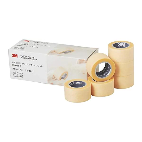 他サイト： 3M ジェントルフィックス さくっと楽に切れるテープ 23mm×7m 6巻入の商品画像