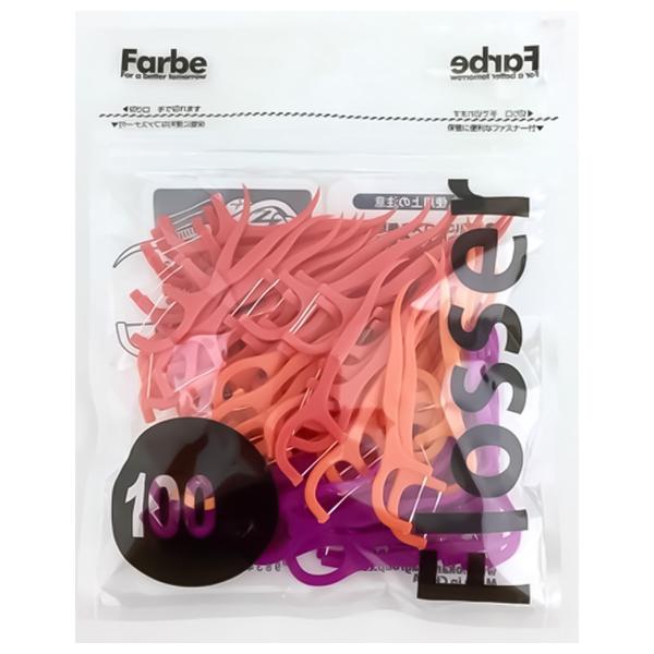 オカムラ デンタルフロス Farbe Flosser ファルベフロッサー レッド 1袋 100本入