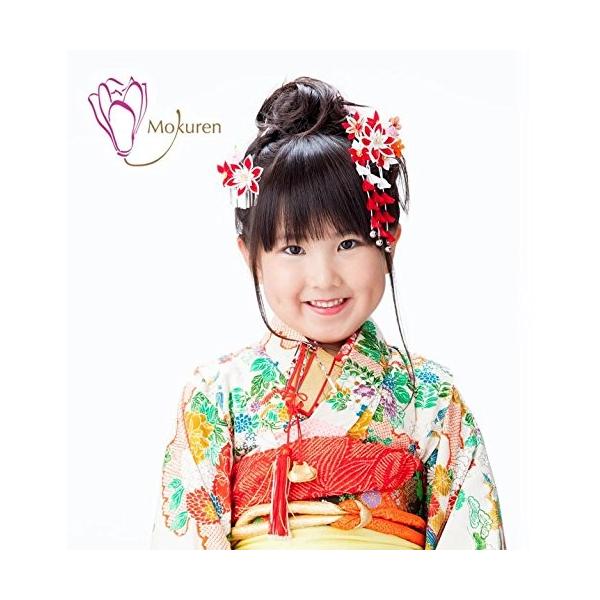 七五三髪飾り かんざし 梅 桔梗つまみ細工 子供 髪型 正月 花簪 オンライン限定商品 753 和装 3歳7歳