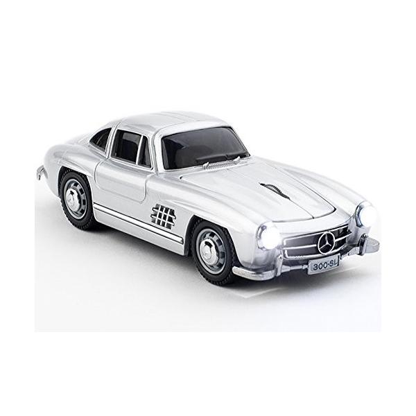 絶品 メルセデス 300sl クリックカーマウス 電池式ワイヤレスタイプ Car Click ベンツシルバー Mouse