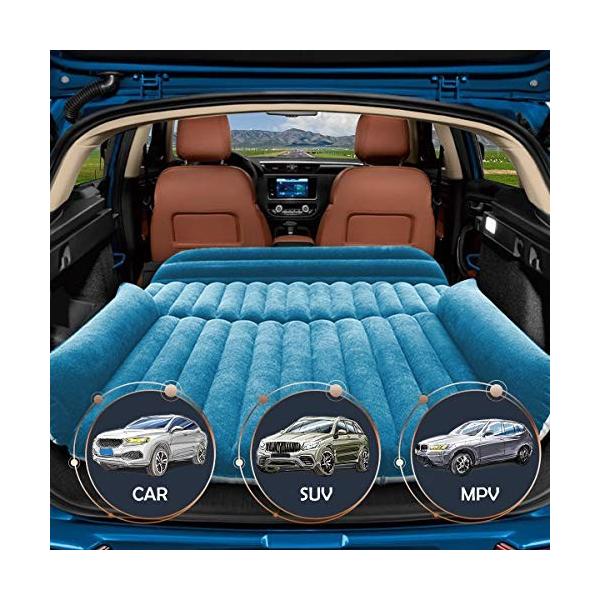 至上 Iregro 19最新 車中泊マット Suv汎用 車中泊 エアーマット 電動ポンプ付き 厚さ12cm エアーベット Suv車用ベッド 簡