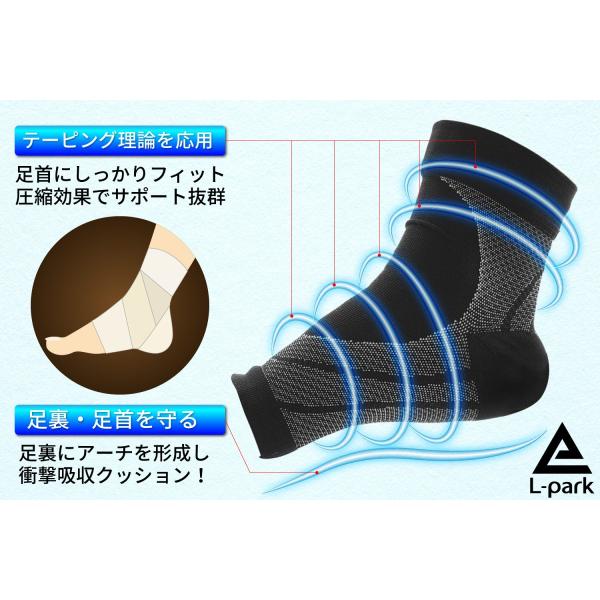 足首 サポーター おすすめ 足 足首サポーター 痛み むくみ 足首サポーター 足底 足裏 足底筋膜炎 土踏まず かかとクッション 男女兼用 かかとパッド 付き 左右2枚入り 代購幫