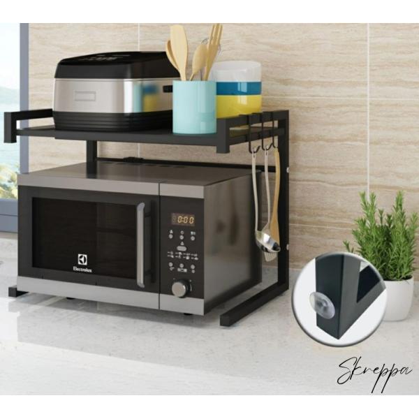 ●商品ポイント 【レンジも置ける伸縮デザイン】キッチンスペースや収納するものに合わせて、横幅・高さを自由にカスタマイズ。レンジなど家電サイズに合わせてお使いいただけます。【無階段で調節できる横幅サイズ】横幅は約43〜65cmまで伸縮が可能。...