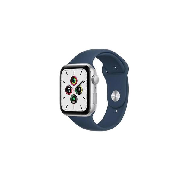 アップル Apple Watch SE GPSモデル 40mm シルバー アビスブルースポーツバンド レギュラー 新品MKNY3J/A 送料無料