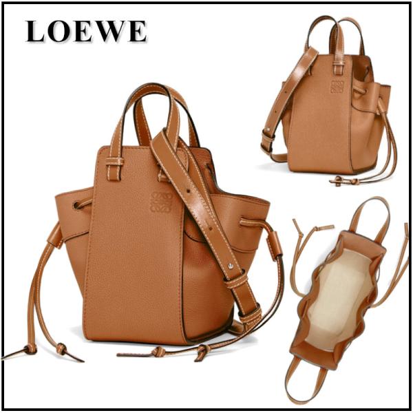 LOEWE / Hammock Drawstring Mini/ハンモックドローストリングミニ/レザー/CML/50731412 Hammock（LOEWE） LOEWE ロエベ Hammock Drawstring ハンモック ドロー