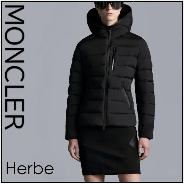 MONCLER モンクレール HERBE エルブ 黒 ロゴ 袖 ワッペン フーデッド
