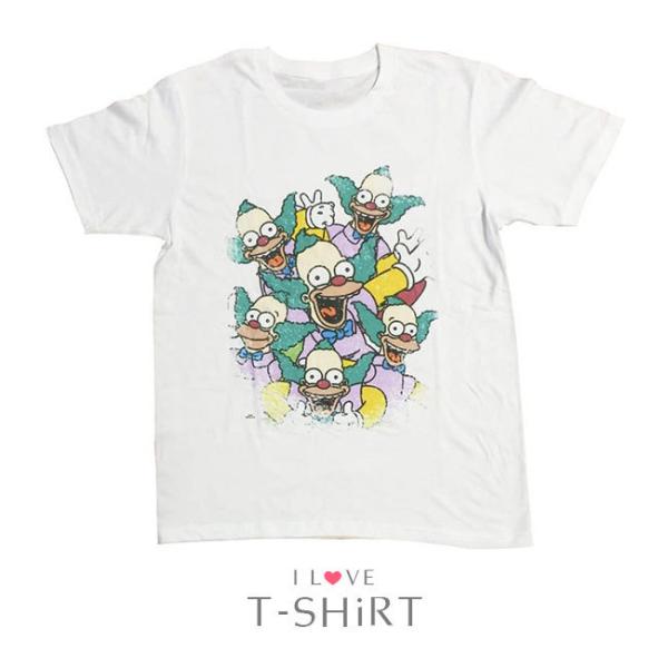 Tシャツ 半袖 メンズ レディース クルーネック シンプソンズ クラスティいっぱい キャラクター プリント トップス カットソー T Shirt メール便対応 べっぴんkobe 通販 Yahoo ショッピング