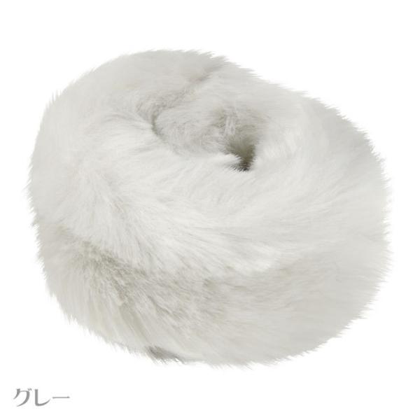 ファー ワンタッチ ブレスレット バングル レディース 女性用 パッチン