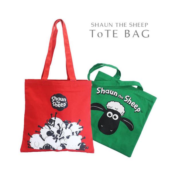 トートバッグ ひつじのショーン キャラクター カラートート 正方形 スクエア キャンバス生地 帆布 エコバッグ サブバッグ メール便対応 べっぴんkobe 通販 Yahoo ショッピング