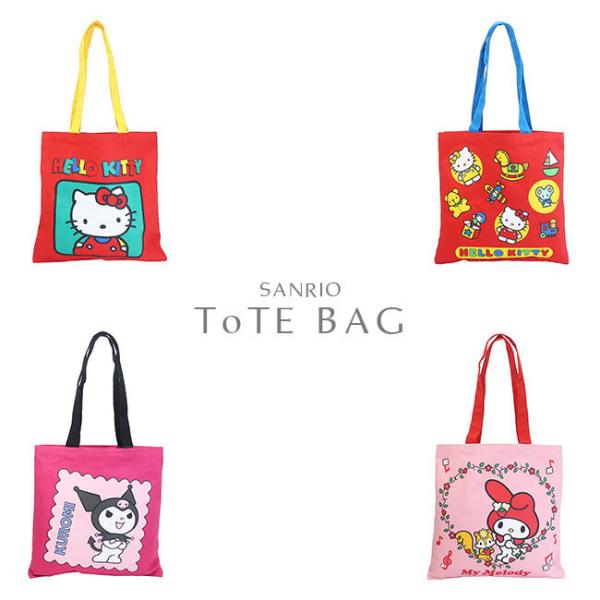 トートバッグ ハローキティ マイメロ サンリオ キャラクター カラー