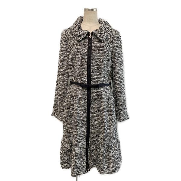 ■美品M’S GRACYノーカラーウールロングコートカメリアパールバイカラー40 2025年最新】M'S GRACY カラー：グレイ系 ロングコートの人気アイテム