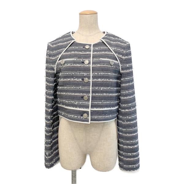 ADEAM（FOXEY） アディアム ジャケット 2WAY ボーダー S : ブランド