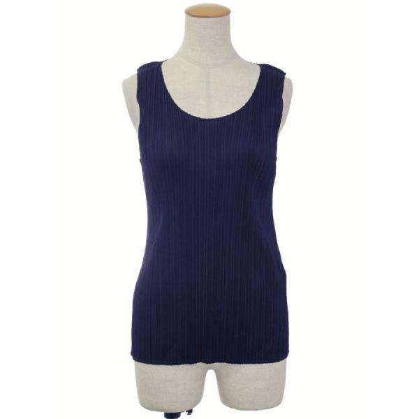 PLEATS PLEASE イッセイミヤケ プリーツ ノースリーブ カットソー PLEATS PLEASE ISSEY MIYAKE プリーツプリーズイッセイミヤケ Tシャツ