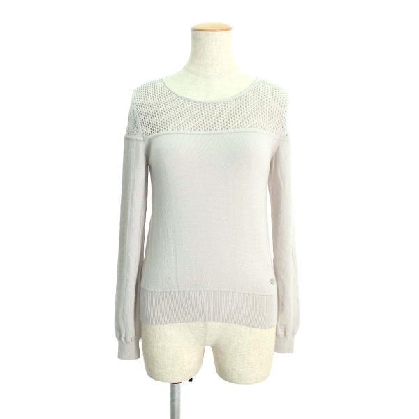 フォクシーブティック ニット セーター Knit Tops Ajoure ワンポイント