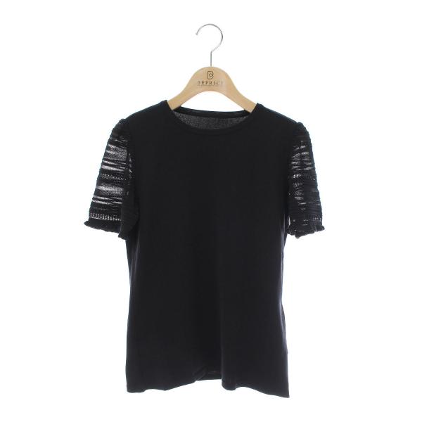 極美品✨現行モデル フォクシー ジェリービーンセーター 半袖ニット 38 黒 極美品✨現行モデル フォクシー ジェリービーンセーター 半袖