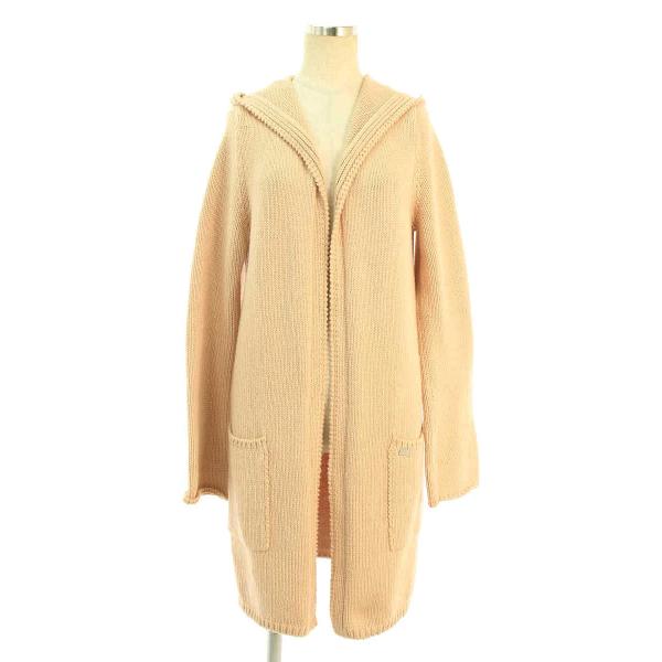 パーカー 美品 フォクシー FOXEY エンジェルヘア コットン ニット パーカー