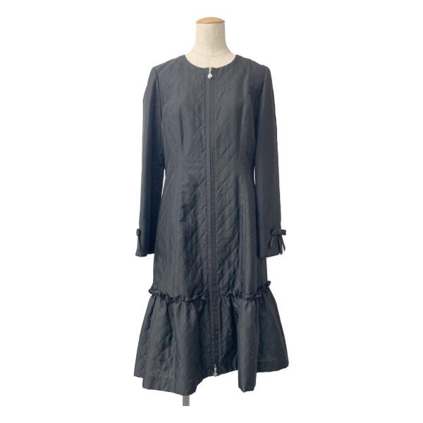 エムズグレイシー キルティング ワンピース カメリア ブラウン 美品 38