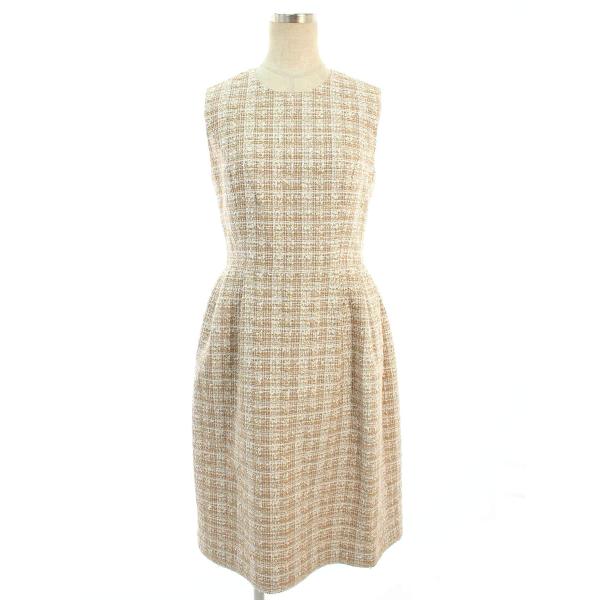 FOXEY ツイードノースリーブワンピース FOXEY（フォクシー） ツイード ワンピース ノースリーブ コットン