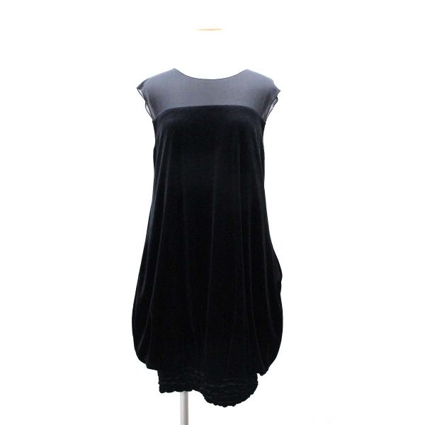 【美品】フォクシー ベロアノアール ノースリーブワンピース ブラック 40 ベロアノワール by フォクシーニューヨーク ワンピース