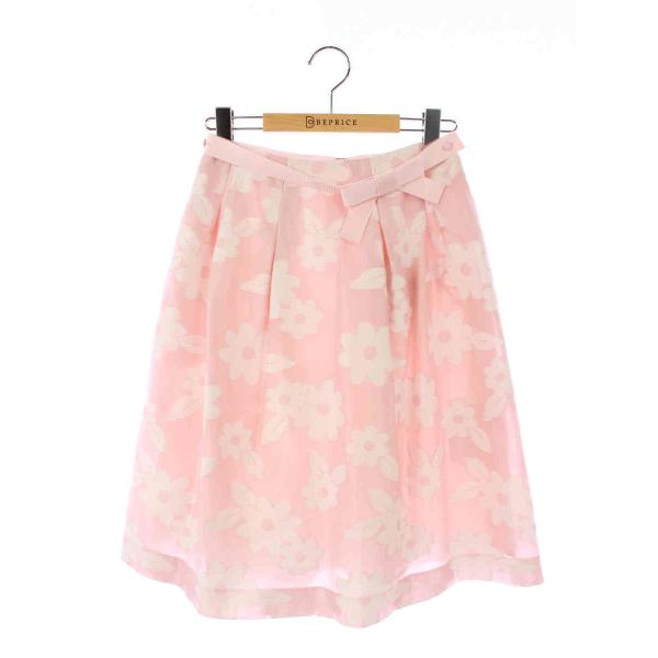 M'S GRACY エムズグレイシー スカート オーガンジー フラワー