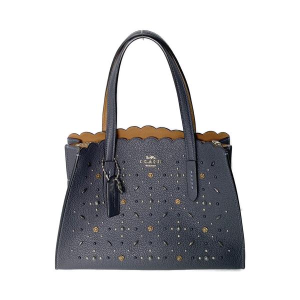 COACH（コーチ） ショルダーバッグ 花柄 スタッズ ショルダー