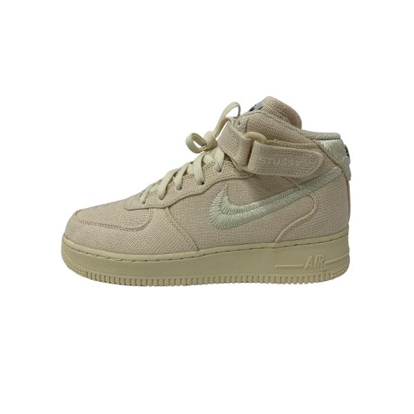 NIKE✖️Stussy エアフォース1 ベージュ Nike x Stussy 'Air Force 1 Mid' スニーカー | ニュートラル