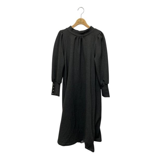 エムズグレイシー 411705 ワンピース 40 グレー バックリボン