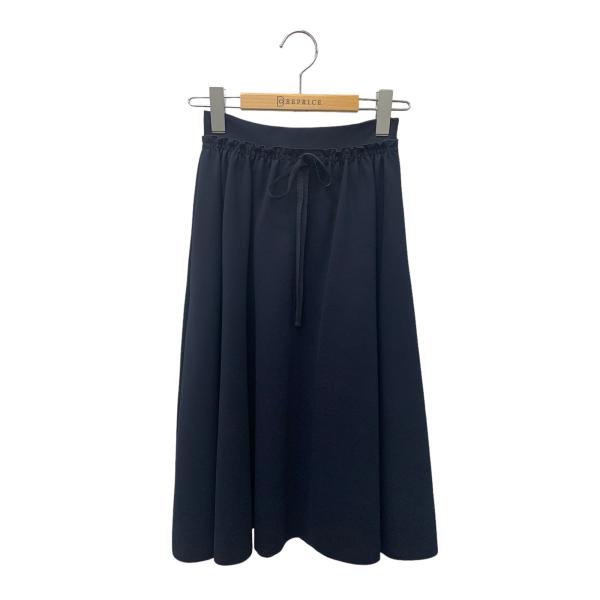 美品 フォクシーニューヨーク パフスリーブ プリーツスカート Aライン 上品 フォクシーニューヨーク Vida Skirt 43001 スカート 38 ネイビー