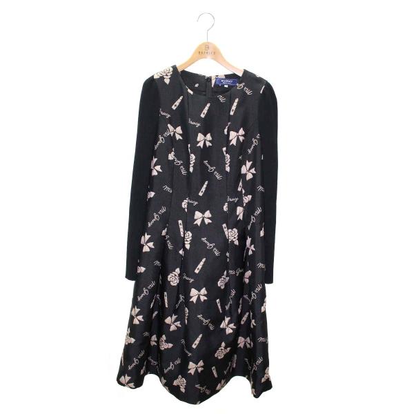 エムズグレイシー新品カメリアリボンワンピース40 40 エムズグレイシー カメリア リボン ワンピース - メルカリ