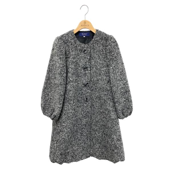 美品　M'S GRACY フリル　ベスト　ダウン　ニット　アルパカ　ノーカラー 美品M'S GRACY フリルベストダウンニットアルパカノーカラー