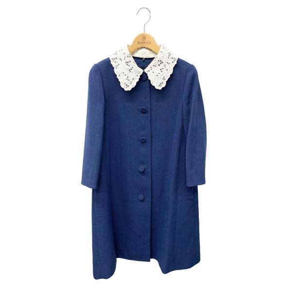 FOXEY フォクシー　Coat Selena 襟付きノーカラーコート　38 FOXEY フォクシー Coat Selena 襟付きノーカラーコート 38 FOXEY