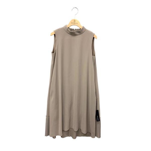 フォクシー ワンピースドレス PRIMAVERA フリル プリーツ 38 フォクシーニューヨーク Dress 38191 ワンピース 38 ブラウン 裾