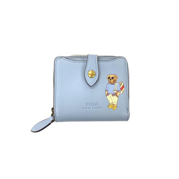 [新品] ラルフローレン　ポロベア　希少　二つ折り財布　 小銭入れ付き ポロラルフローレン サマー ケーブル Polo ベア コンパクト