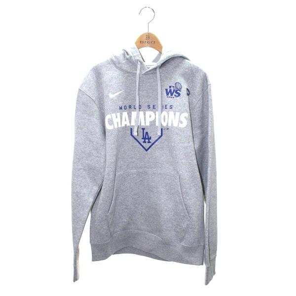 ナイキ パーカー S グレー 日本未発売 ロサンゼルス MLB ドジャース