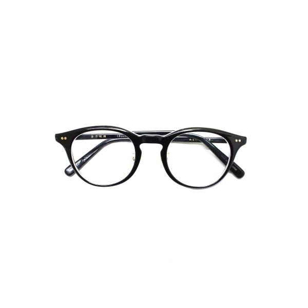 金子眼鏡 セルロイドシリーズ KC-58 BLS メガネ ブラック/ゴールド