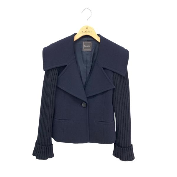 フォクシーブティック Jacket 38414 ジャケット 38 ネイビー