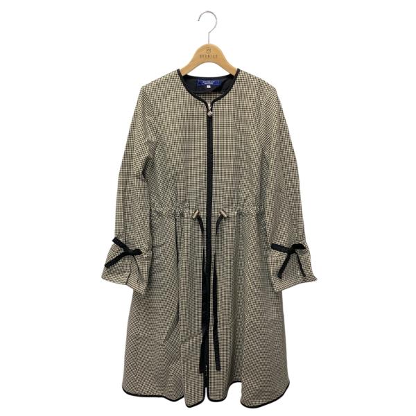 エムズグレイシー 919508 コート 40 ブラウン 千鳥格子 カメリアW