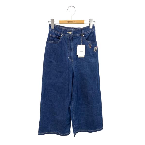 エムズグレイシー 416106 デニムパンツ 36 ブルー 刺繍 ITA8ZHLTTJOX  