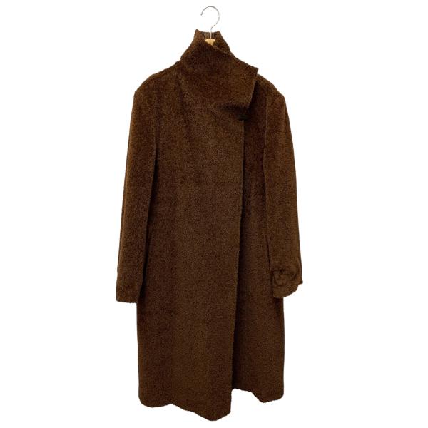 マックスマーラ 254275 40 ブラウン リバーシブル仕立 ロングコート
