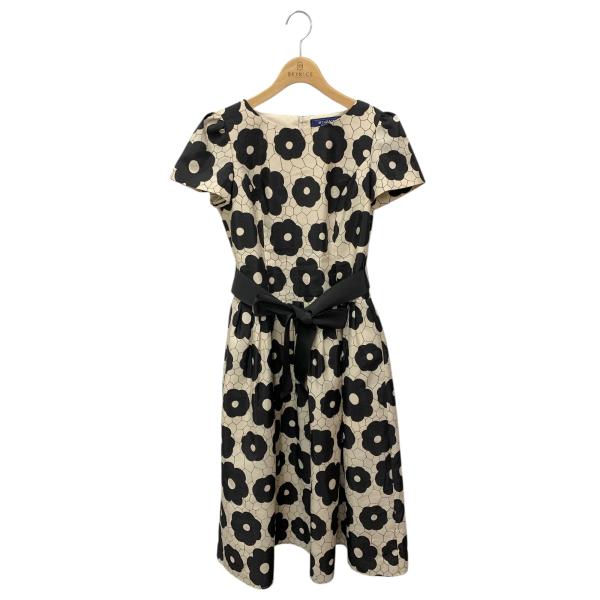 エムズグレイシー 511605 ワンピース 38 ベージュ フラワー