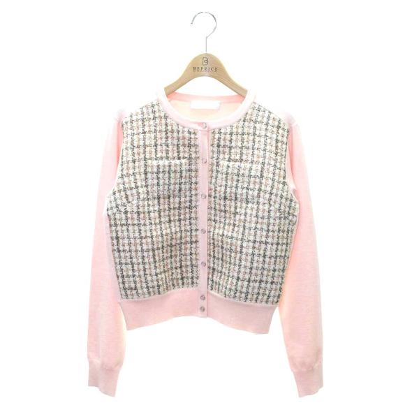 セルフォード CWND244047 カーディガン 36 ピンク ツイード