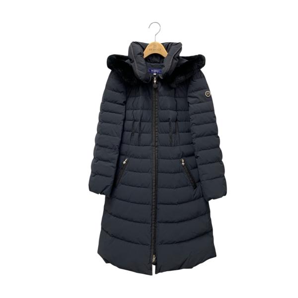 エムズグレイシー 819509 ダウンコート 38 ネイビー レッキスファー