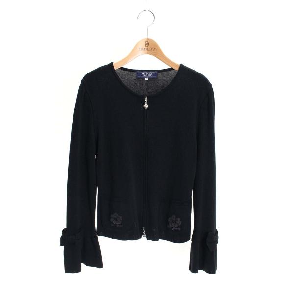 エムズグレイシー刺しゅう入りリボン付きニット40 ❤️新品❤️ 42